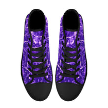 Load image into Gallery viewer, Ti Amo I love you - Exclusive Brand - High-Top Canvas Shoes - Black Soles
