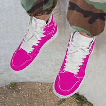 Load image into Gallery viewer, Ti Amo I love you - Exclusive Brand - Hollywood Cerise - High Top Synthetic Leather Sneaker
