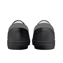 Load image into Gallery viewer, Ti Amo I love you - Exclusive Brand - Dove Gray - Double Black Heart -  Kids Slip-on shoes - Black Soles
