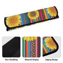 Load image into Gallery viewer, Ti Amo I love you - Exclusive  Brand - Leopard &amp; Sunflowers - Car Seat Belt Covers
