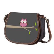 Load image into Gallery viewer, Ti Amo I love you - Exclusive Brand  - Davy&#39;s Grey - Owl -  Saddle Bag
