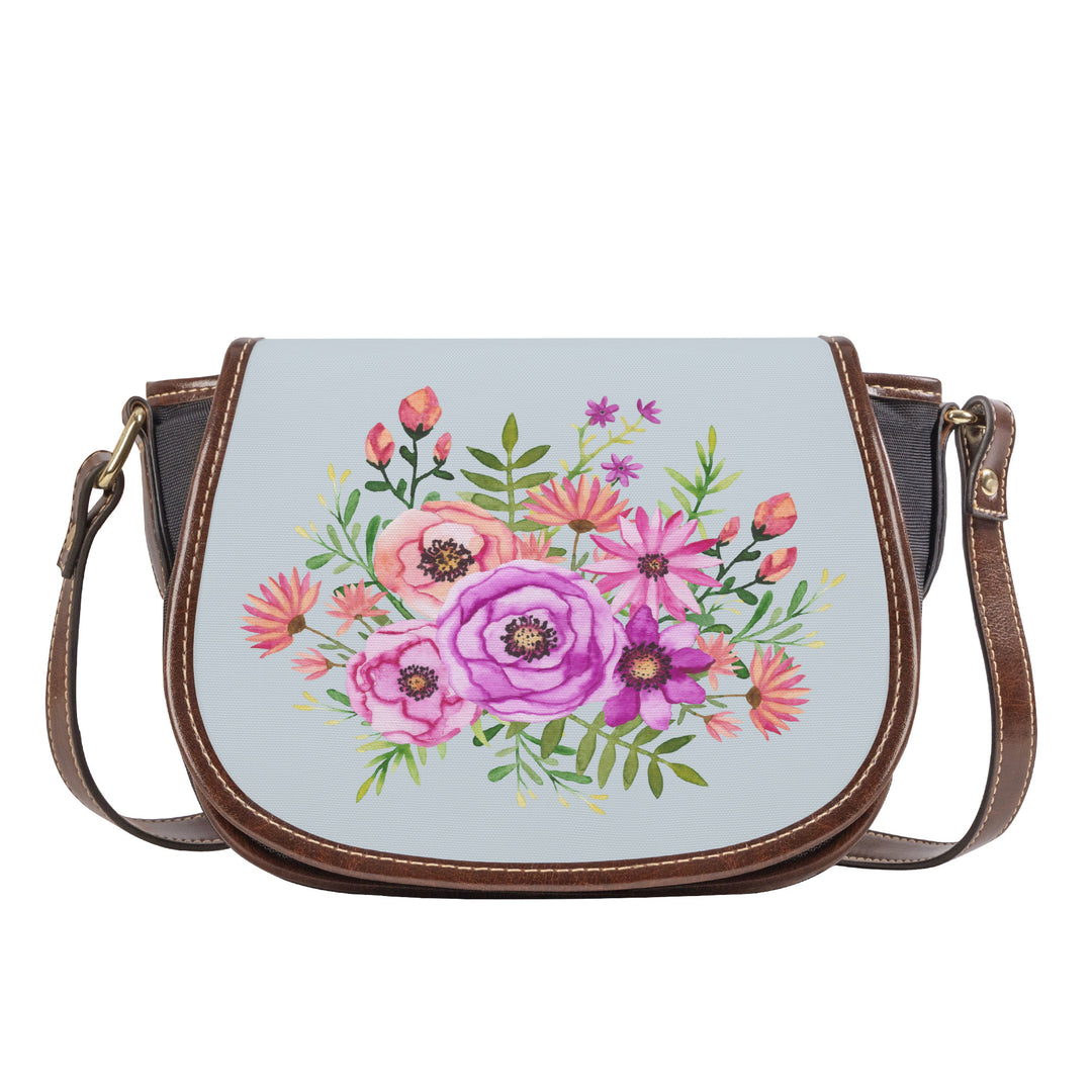 Ti Amo I love you - Exclusive Brand - Geyser - Floral Bouquet - Saddle Bag