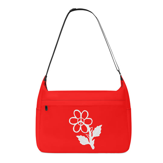 Ti Amo I love you  - Exclusive Brand  - Red - White Daisy - Journey Computer Shoulder Bag