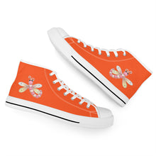 Load image into Gallery viewer, Ti Amo I love you - Exclusive Brand - High-Top Canvas Shoes - White Soles
