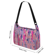 Load image into Gallery viewer, Ti Amo I love you - Exclusive Brand - Amethyst Smoke, Medium Red Violet, Can Can 2, Turkish Rose, Jacarta Paint Pattern - Journey Computer Shoulder Bag
