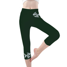 Load image into Gallery viewer, Ti Amo I love you -  Exclusive Brand  - Celtic - Womens / Teen Girls  / Womens Plus Size  - Angry Fish - Capri Yoga Leggings
