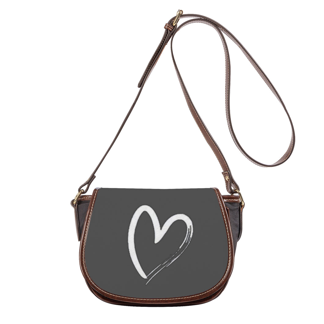 Ti Amo I love you - Exclusive Brand - Davy's Grey - Saddle Bag