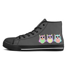 Load image into Gallery viewer, Ti Amo I love you - Exclusive Brand - High-Top Canvas Shoes - Black Soles
