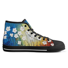 Load image into Gallery viewer, Ti Amo I love you  - Exclusive Brand  - High-Top Canvas Shoes - Black Soles
