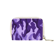 Load image into Gallery viewer, Ti Amo I love you - Exclusive Brand - Minsk, Grape 2, Mauve 2, Fushia Blue &amp; Jacarta Camouflage - PU Leather - Zipper Card Holder
