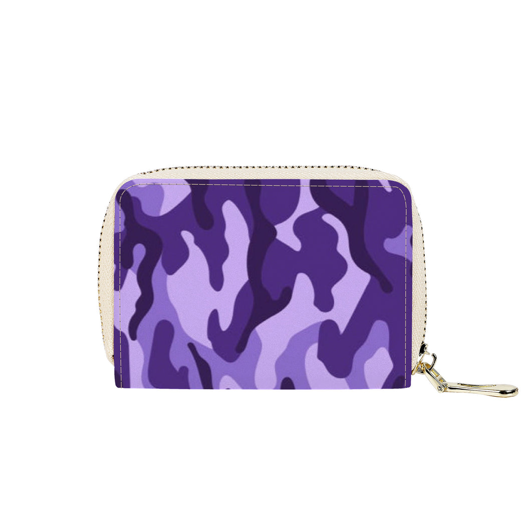 Ti Amo I love you - Exclusive Brand - Minsk, Grape 2, Mauve 2, Fushia Blue & Jacarta Camouflage - PU Leather - Zipper Card Holder