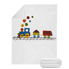 Load image into Gallery viewer, Ti Amo I love you - Exclusive Brand - White - Train-  Blankets
