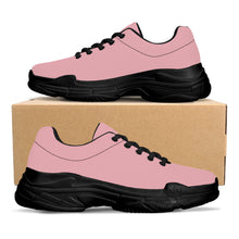 Load image into Gallery viewer, Ti Amo I love you  - Exclusive Brand  - Mandys Pink - Double Black Heart - Chunky Sneakers - Black Soles
