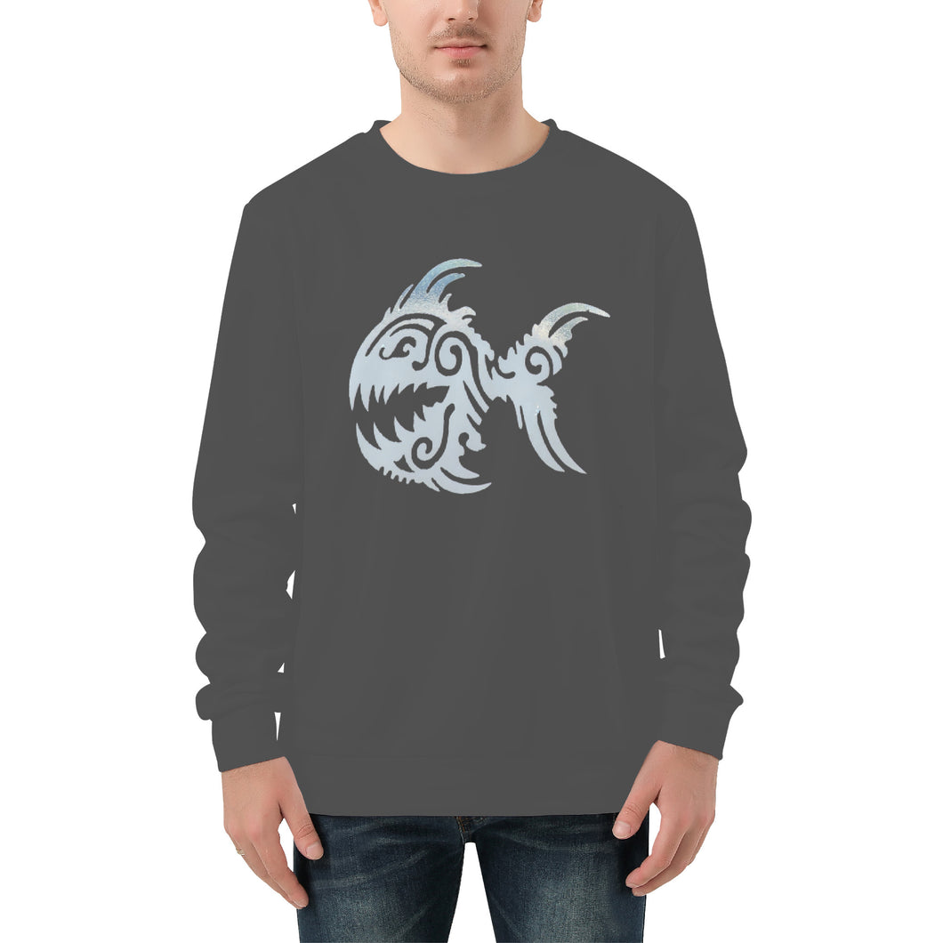 Ti Amo I love you - Davy's Grey - Angry Fish - Men's Sweatshirt