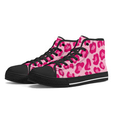 Load image into Gallery viewer, Ti Amo I love you - Exclusive Brand - Womens High-Top Canvas Shoes - Black Soles - Sizes 5-12
