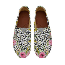 Load image into Gallery viewer, Ti Amo I love you  - Exclusive Brand  - Leopard with Flowers - Womens Casual Flats - Ladies Driving Shoes
