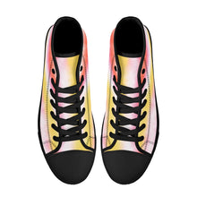 Load image into Gallery viewer, Ti Amo I love you - Exclusive Brand - High-Top Canvas Shoes - Black Soles
