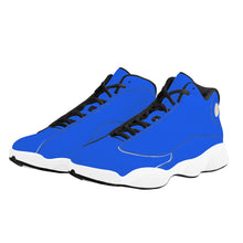 Load image into Gallery viewer, Ti Amo I love you  - Exclusive Brand  - Azul Blue - Mens / Womens - Unisex Basketball Shoes - Black Laces
