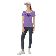 Load image into Gallery viewer, Ti Amo I love you - Exclusive Brand  - Purple Mountain Magesty - Double Purple - Women&#39;s T shirt
