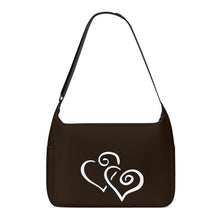 Load image into Gallery viewer, Ti Amo I love you - Exclusive Brand - Creole - Double White Heart - Journey Computer Shoulder Bag
