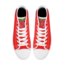 Load image into Gallery viewer, Ti Amo I love you - Exclusive Brand - High-Top Canvas Shoes - White Soles
