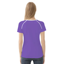 Load image into Gallery viewer, Ti Amo I love you - Exclusive Brand  - Fushia Blue - Double Purple - Women&#39;s T shirt
