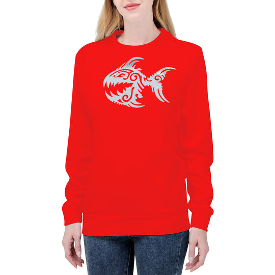 Ti Amo I love you - Exclusive Brand  - Red - Angry Fish - Women's Sweatshirt