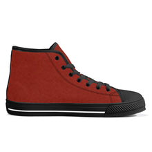 Load image into Gallery viewer, Ti Amo I love you - Exclusive Brand - High-Top Canvas Shoes - Black Soles
