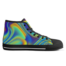 Load image into Gallery viewer, Ti Amo I love you - Exclusive Brand - High-Top Canvavs Shoes - Black Soles
