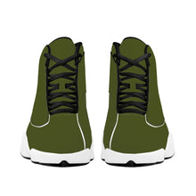 Load image into Gallery viewer, Ti Amo I love you  - Exclusive Brand  - Army Green - Mens / Womens - Unisex Basketball Shoes - Black Laces
