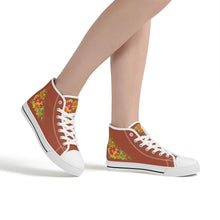 Load image into Gallery viewer, Ti Amo I love you - Exclusive Brand - High-Top Canvas Shoes - White Soles
