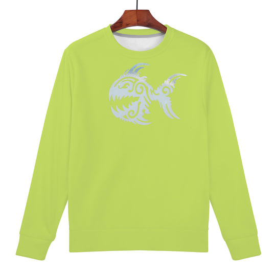 Ti Amo I love you - Exclusive Brand  - Yellow Green- Angry Fish - Women's Sweatshirt