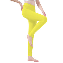 Load image into Gallery viewer, Ti Amo I love you - Exclusive Brand  - Dodie Yellow -  White Daisy -  Yoga Leggings
