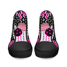 Load image into Gallery viewer, Ti Amo I love you  - Exclusive Brand  - High-Top Canvas Shoes - Black Soles
