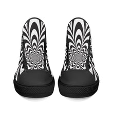 Load image into Gallery viewer, Ti Amo I love you - Exclusive Brand - High-Top Canvas Shoes - Black Soles
