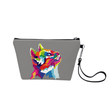 Load image into Gallery viewer, Ti Amo I love you - Exclusive Brand  - Natural Gray  - Cat - Sling Cosmetic Bag
