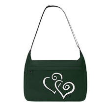 Load image into Gallery viewer, Ti Amo I love you - Exclusive Brand - Celtic - Double White Heart - Journey Computer Shoulder Bag
