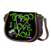 Load image into Gallery viewer, Ti Amo I love you - Exclusive Brand - Hip Hop Ti Amo I love you - Saddle Bag
