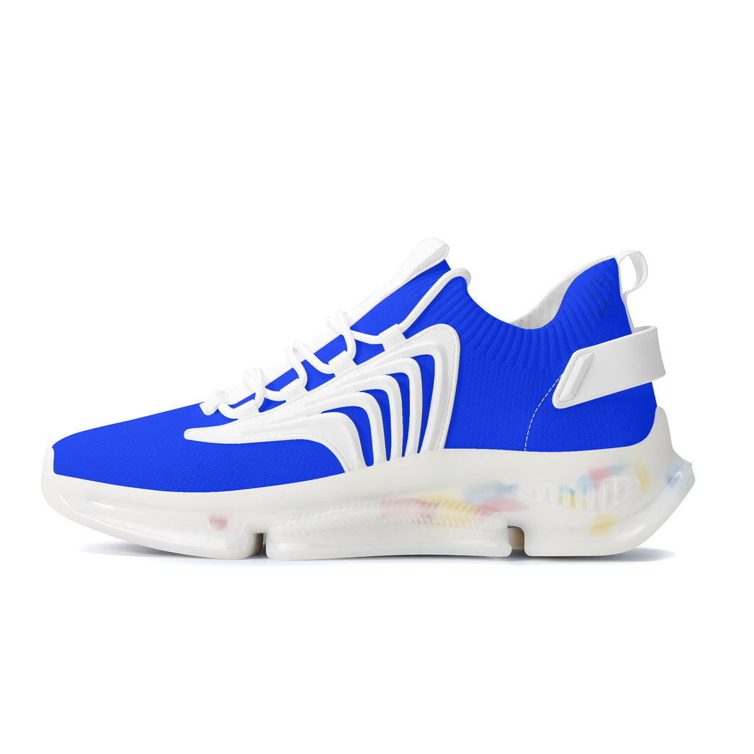 Ti Amo I love you - Exclusive Brand  - Blue Blue Eyes - Mens / Womens - Air Max React Sneakers - White Soles