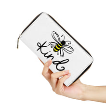 Load image into Gallery viewer, Ti Amo I love you - Exclusive Brand  - White - Bee Kind - Zipper Purse Clutch Bag
