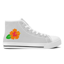 Load image into Gallery viewer, Ti Amo I love you  - Exclusive Brand  - Womens High-Top Canvas Shoes - White Soles
