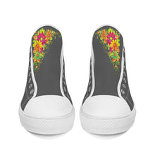 Load image into Gallery viewer, Ti Amo I love you - Exclusive Brand - High-Top Canvas Shoes - White Soles
