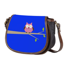 Load image into Gallery viewer, Ti Amo I love you - Exclusive Brand  - Blue Blue Eyes - Owl -  Saddle Bag
