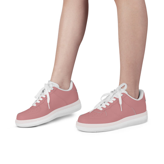 Ti Amo I love you - Exclusive Brand  - New York Pink - Transparent Low Top Air Force Leather Shoes