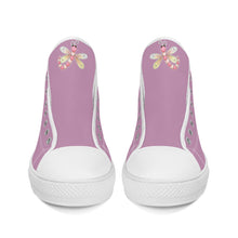 Load image into Gallery viewer, Ti Amo I love you - Exclusive Brand - High-Top Canvas Shoes - White Soles
