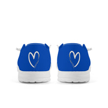 Load image into Gallery viewer, Ti Amo I love you  - Exclusive Brand  - Cobalt-  Womens Canvas Loafers Slip On
