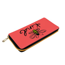 Load image into Gallery viewer, Ti Amo I love you - Exclusive Brand  - Persimmon - Bee Kind - Zipper Purse Clutch Bag
