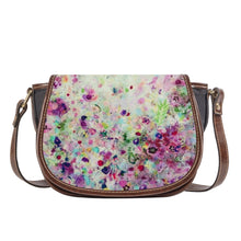 Load image into Gallery viewer, Ti Amo I love you - Exclusive Brand - Surf Crest Floral Pattern - Saddle Bag
