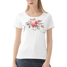 Load image into Gallery viewer, Ti Amo I love you - Exclusive Brand - White - Rose - Women&#39;s T shirt - Sizes XS-2XL
