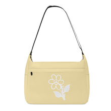 Load image into Gallery viewer, Ti Amo I love you - Exclusive Brand - Medium Champagne - White Daisy -  Journey Computer Shoulder Bag
